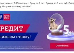 Кто снимался в рекламе Почта Банк «Кредит по ставке от 5,9% годовых» (2021)?